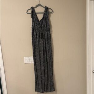 Shinestar Elegant Black and White Jumpsuit